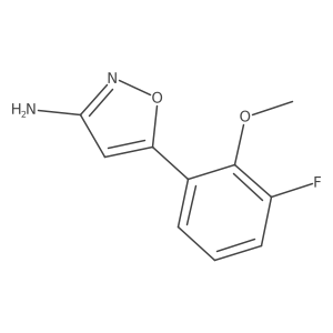 5-(3-Fluoro-2-methoxyphenyl)-1,2-oxazol-3-amine Structure