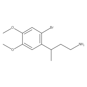 3-(2-Bromo-4,5-dimethoxyphenyl)butan-1-amine Structure