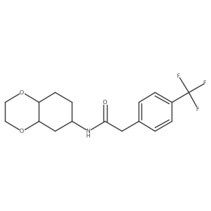 N-(octahydrobenzo[b][1,4]dioxin-6-yl)-2-(4-(trifluoromethyl)phenyl)acetamide Structure
