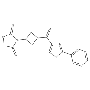 3-(1-(2-Phenylthiazole-4-carbonyl)azetidin-3-yl)oxazolidine-2,4-dione Structure