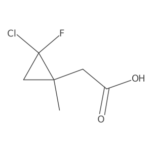 2-(2-Chloro-2-fluoro-1-methylcyclopropyl)acetic acid Structure