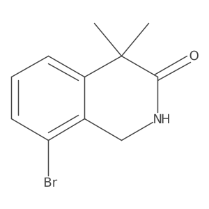 8-Bromo-4,4-dimethyl-1,2-dihydroisoquinolin-3(4H)-one Structure