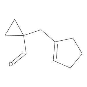 1-(Cyclopent-1-en-1-ylmethyl)cyclopropane-1-carbaldehyde Structure