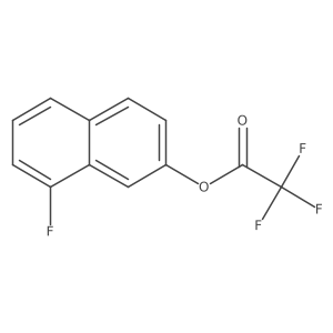 8-Fluoronaphthalen-2-yl 2,2,2-trifluoroacetate结构式