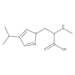 2-(methylamino)-3-[4-(propan-2-yl)-1H-pyrazol-1-yl]propanoic acid Structure