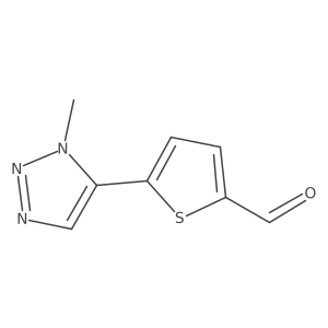 5-(1-methyl-1H-1,2,3-triazol-5-yl)thiophene-2-carbaldehyde Structure