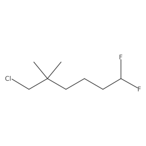 6-Chloro-1,1-difluoro-5,5-dimethylhexane结构式