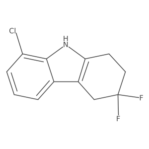 8-chloro-3,3-difluoro-2,3,4,9-tetrahydro-1H-carbazole Structure