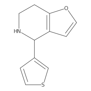 4-(thiophen-3-yl)-4H,5H,6H,7H-furo[3,2-c]pyridine结构式