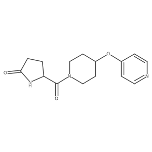 5-(4-(Pyridin-4-yloxy)piperidine-1-carbonyl)pyrrolidin-2-one Structure