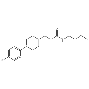 1-((1-(5-Fluoropyrimidin-2-yl)piperidin-4-yl)methyl)-3-(2-methoxyethyl)urea Structure