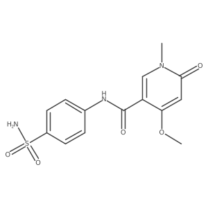 4-methoxy-1-methyl-6-oxo-N-(4-sulfamoylphenyl)-1,6-dihydropyridine-3-carboxamide Structure