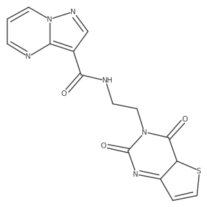 N-[2-(2,4-dioxo-4aH-thieno[3,2-d]pyrimidin-3-yl)ethyl]pyrazolo[1,5-a]pyrimidine-3-carboxamide Structure