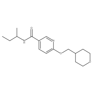N-(sec-butyl)-6-((tetrahydro-2H-pyran-4-yl)methoxy)nicotinamide Structure