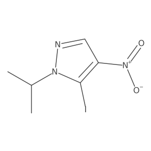 5-Iodo-1-isopropyl-4-nitro-1H-pyrazole Structure
