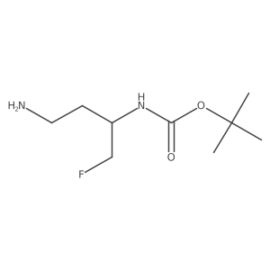 Tert-butyl (4-amino-1-fluorobutan-2-yl)carbamate Structure