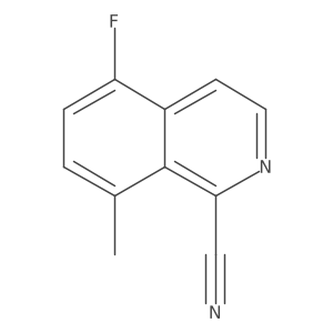 5-Fluoro-8-methylisoquinoline-1-carbonitrile结构式