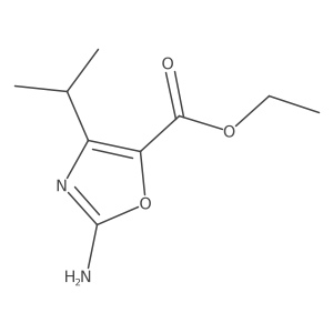 Ethyl 2-amino-4-(propan-2-yl)-1,3-oxazole-5-carboxylate Structure