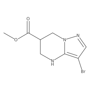 methyl 3-bromo-4H,5H,6H,7H-pyrazolo[1,5-a]pyrimidine-6-carboxylate Structure