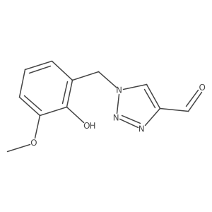 1-(2-hydroxy-3-methoxybenzyl)-1H-1,2,3-triazole-4-carbaldehyde Structure