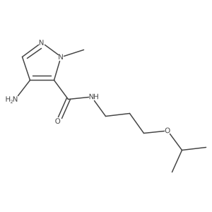 4-amino-1-methyl-N-[3-(propan-2-yloxy)propyl]-1H-pyrazole-5-carboxamide Structure