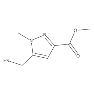 methyl 1-methyl-5-(sulfanylmethyl)-1H-pyrazole-3-carboxylate结构式