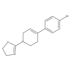 4-(4-Bromophenyl)-1-(4,5-dihydro-2-oxazolyl)-1,2,3,6-tetrahydropyridine Structure