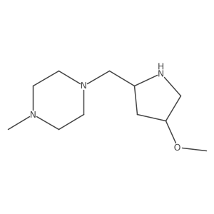 1-{[(2S,4S)-4-methoxypyrrolidin-2-yl]methyl}-4-methylpiperazine结构式
