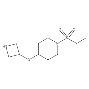 4-(Azetidin-3-yloxy)-1-(ethanesulfonyl)piperidine结构式