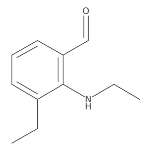 3-Ethyl-2-(ethylamino)benzaldehyde Structure