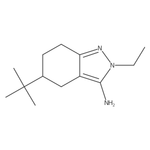 5-tert-butyl-2-ethyl-4,5,6,7-tetrahydro-2H-indazol-3-amine结构式