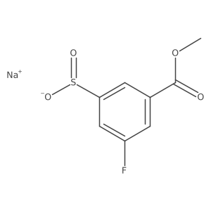 Sodium 3-fluoro-5-(methoxycarbonyl)benzene-1-sulfinate Structure
