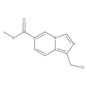 Methyl 1-(chloromethyl)imidazo[1,5-a]pyridine-6-carboxylate结构式
