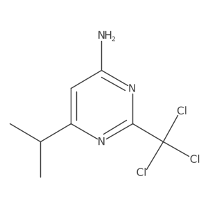6-(Propan-2-yl)-2-(trichloromethyl)pyrimidin-4-amine Structure