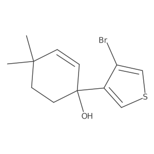 1-(4-Bromothiophen-3-yl)-4,4-dimethylcyclohex-2-en-1-ol Structure