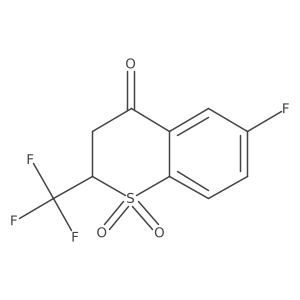 6-fluoro-2-(trifluoromethyl)-3,4-dihydro-2H-1lambda6-benzothiopyran-1,1,4-trione Structure