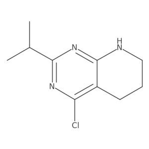 4-chloro-2-(propan-2-yl)-5H,6H,7H,8H-pyrido[2,3-d]pyrimidine结构式