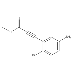 Methyl 3-(5-amino-2-bromophenyl)prop-2-ynoate结构式
