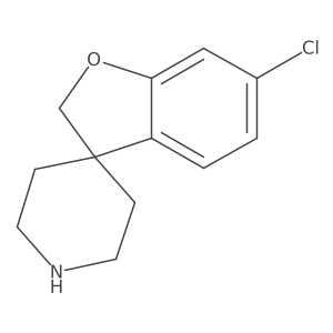6-Chloro-2H-spiro[1-benzofuran-3,4'-piperidine]结构式
