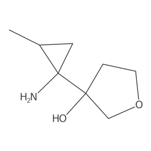 3-(1-Amino-2-methylcyclopropyl)oxolan-3-ol Structure
