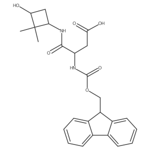 3-({[(9H-fluoren-9-yl)methoxy]carbonyl}amino)-3-[(3-hydroxy-2,2-dimethylcyclobutyl)carbamoyl]propanoic acid Structure