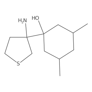 1-(3-Aminothiolan-3-yl)-3,5-dimethylcyclohexan-1-ol Structure