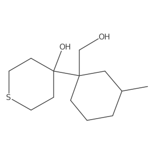 4-[1-(Hydroxymethyl)-3-methylcyclohexyl]thian-4-ol Structure
