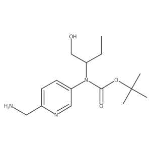 tert-butyl N-[6-(aminomethyl)pyridin-3-yl]-N-(1-hydroxybutan-2-yl)carbamate Structure