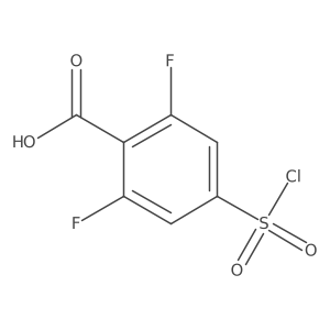4-(Chlorosulfonyl)-2,6-difluorobenzoic acid Structure