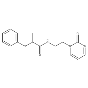 N-[2-(2-oxopyrimidin-1-yl)ethyl]-2-phenoxy-propanamide结构式
