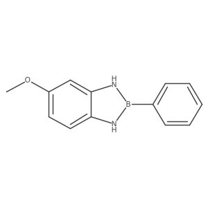 2,3-Dihydro-5-methoxy-2-phenyl-1H-1,3,2-benzodiazaborole结构式