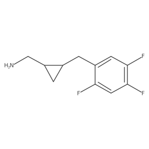 rac-[(1R,2S)-2-[(2,4,5-trifluorophenyl)methyl]cyclopropyl]methanamine结构式