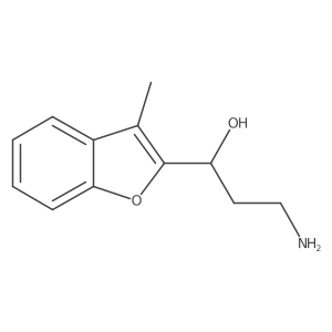 (1S)-3-amino-1-(3-methyl-1-benzofuran-2-yl)propan-1-ol Structure