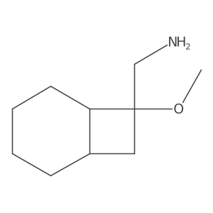 rac-[(1R,6R)-7-methoxybicyclo[4.2.0]octan-7-yl]methanamine Structure